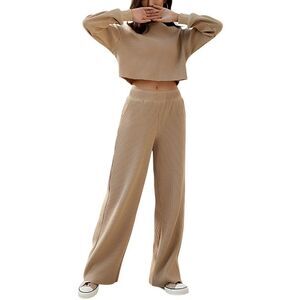 Emma Way Womens  2Pc Sweatshirt & Pant Set